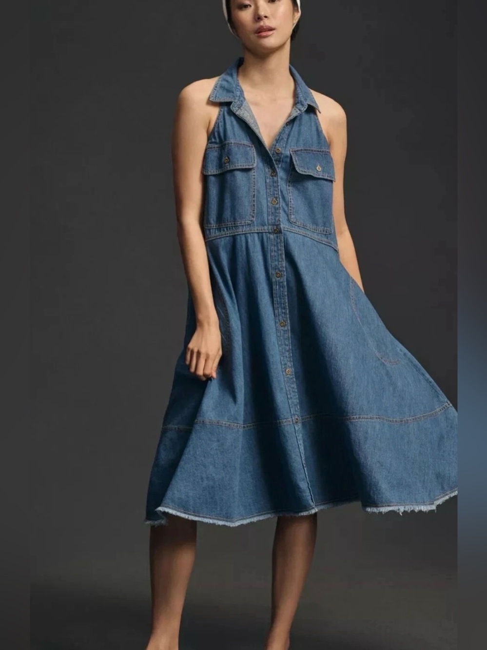 Anthropologie Pilcro Sleeveless Halter Swing
Midi Dress. Medium. Great Condition